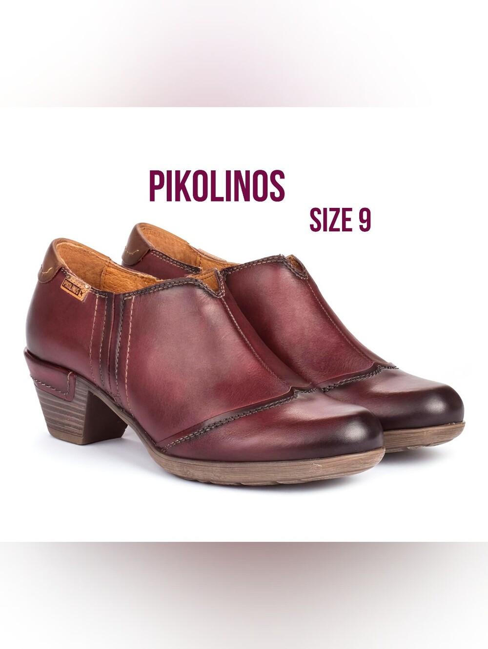Pikolinos Size 40/ 9 Rotterdam Slip-On Leather Ankle Booties